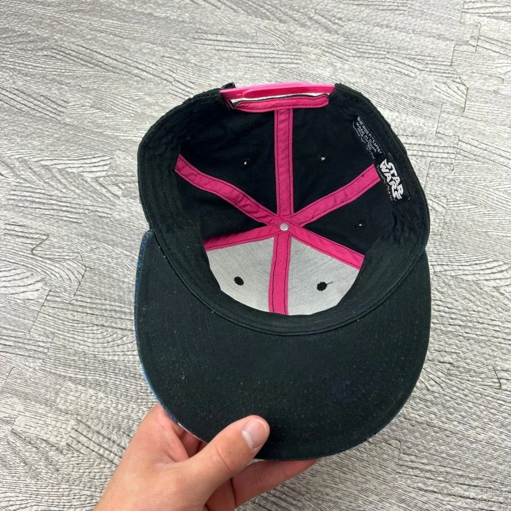 Star Wars Hat Cap Snap Back Adjustable Black Galaxy‎ Movie Promo Adult